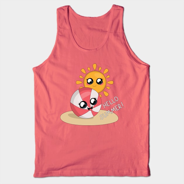 Hello Summer Tank Top by valentinahramov